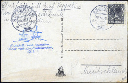 Cover 1932, "Fahrt Nach Den Niederlanden", 2 Ansichtskarten Von Enschede Nach Rotterdam, Frankiert Mit 60 C, Und Von Ens - Otros & Sin Clasificación