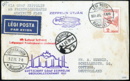 Cover 1931, "Oberschlesienfahrt 1931", Karte Von Budapest Nach Cottbus, Frankiert Mit 2 P Rot Mit Stempel Gleiwitz, Mi.  - Autres & Non Classés