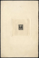 (*) 1888/91, Probedruck Der 12 Cent. In Schwarzer Farbe Auf Ungummiertem, Großformatigem Kartonpapier, Ungezähnt, Selten - Autres & Non Classés