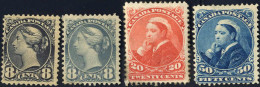 * 1893, Königin Viktoria Nach Links, Komplette Serie 4 Werte (2 Nuancen Der 8 C) Ungebraucht, Mi. 35 Ab-37 / 1160,- - Sonstige & Ohne Zuordnung