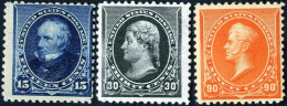 * 1890/93, Präsidenten, Die Drei Höchstwerte, Ungebraucht, Mi. 69-71 / 1020,- - Andere & Zonder Classificatie