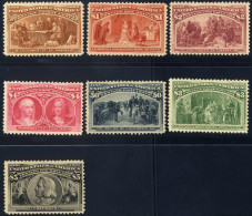 **/* 1893, Entdeckung Amerikas Kolumbus, Komplette Serie 16 Werte, Außer Den Werten 50 C, 3+5 $ (welche Gefalzt Sind) Po - Other & Unclassified