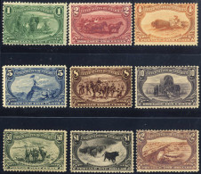 **/* 1898, Mississippi, Komplette Serie 9 Werte, 1 C (dünn), 8 C Und 2 $ Gefalzt, Die Anderen Postfrisch, Mi. 117-125 /  - Andere & Zonder Classificatie