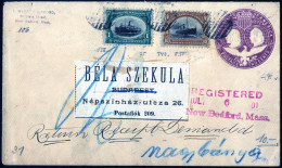 Cover 1901, Eingeschriebener Briefumschlag Mit Werteindruck 2 C. Dunkellila (Columbus 1892) Mit Zusatzfrankatur 1 C. Und - Other & Unclassified