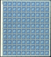 ** 1932, Olympische Sommerspiele Los Angeles, 3 C. Violett Und 5 C. Blau In Vollständigen Bogen Zu 100 Stück, Postfrisch - Autres & Non Classés