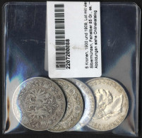 5 Kronen, 1900 Und 1909, Lot Mit Vier Silbermünzen, Feinsilber 85 Gr., Ss, Abbildungen Siehe Onlinekatalog - Austria