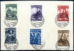 **/o/cover 1933/1990 Ca., Österreich Sammlung Aus Dubletten, Porto - Und Freimarken. Viel Gestempelt. Dabei Auch Katholi - Colecciones