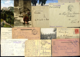 Cover FELDPOST Im I. Weltkrieg: Partie Von Ca. 130 Ansichtskarten Und Feldpostkorrespondenzkarten Sowie Einigen Briefen  - Sammlungen