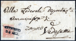 Cover Introbbio, (SD Punti 8) Lettera Del 26.9 Per Zogno Affrancata Con 15 Cent. Rosso III Tipo, Firmata AD E Gazzi, Sas - Lombardy-Venetia