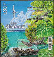 2016   Polynesie Française   N° BF  Nf**  MNH. . Bloc-Feuillet  Les Oiseaux . - Blocs-feuillets