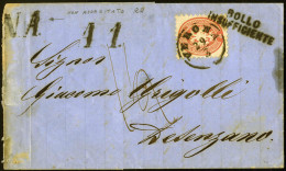 Cover Verona, BOLLO/INSUFFICIENTE, A 1., N.A., (Punti 5+5+6), Lettera Del 29.3.1866 Per Desenzano Affrancata Con 5 S. Ro - Lombardy-Venetia