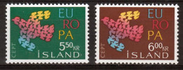 Ijsland  Europa Cept 1961 Postfris - 1961