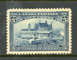 Canada 1908 MH "Champlain's Habitation" - Ongebruikt
