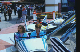 PHOTO DIAPO DIAPOSITIVES  FETE FORRAINE  Probablement  NANCY MANEGE AVION - Diapositives