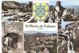 LOT DE 2 CPSM DE SAINT MARTIN DE VALAMAS - CHATEAU  DE ROCHEBONNE - Saint Martin De Valamas