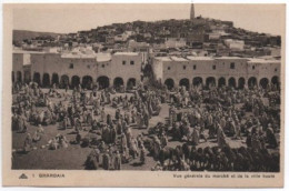 Algérie : GHARDAIA : Vue Générale Du Marché Et De La Ville Haute - Ghardaïa