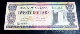 GUYANA, 20 Dollars, 1996, D Signature 12. - Guyana