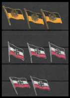 WW1 GERMANY AUSTRIA HUNGARY  K.u.K VIGNETTE WELTKRIEG Reklamemarke FLAGGEN SET OF FLAGS EXTRA RARE - Militaria