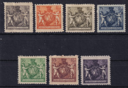 LIECHTENSTEIN 1921 - MLH - ANK 46B - 52B - Unused Stamps