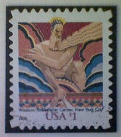 United States, Scott #3766a, Used(o), 2008, Wisdom, $1.00, Multicolored - Gebruikt