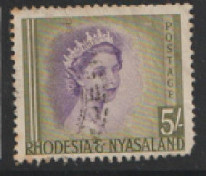 Rhodesia And Nyasaland  1954   SG 13 5/-d   Fine Used - Rhodesien & Nyasaland (1954-1963)