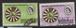 Rhodesia And Nyasaland  1963  SG  48-9 Young  Mens  Service Clubs  Fine Used - Rhodésie & Nyasaland (1954-1963)