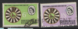 Rhodesia And Nyasaland  1963  SG  48-9 Young  Mens  Service Clubs  Fine Used - Rodesia & Nyasaland (1954-1963)
