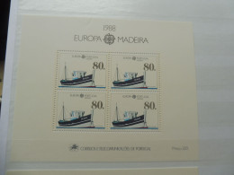 Europa Bl Bloc Blok 9 Mnh Neuf ** Année 1988 Madere Madeira - 1988