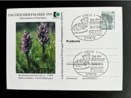 GERMANY 1994 POSTCARD CANCEL STAMPDAY WILDLIFE PROTECTION 30-10-1994 DUITSLAND DEUTSCHLAND ANIMALS BATS - Postkarten - Ungebraucht