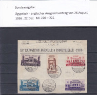 ÄGYPTEN -EGYPT -EGYPTIAN -15.LANDWIRTSCHAFT& INDUSTRIEAUSSTELLUNG 1936  FDC- NUR FRONT - Used Stamps