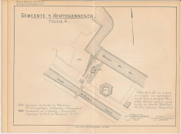 Kaart / Staatsblad 1900 - Gem. S Hertogenbosch - Betreffende Overname Van Eigendommen - Cartes Topographiques