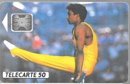 CARTE-50U -F268A-SC5.540-Trou 6--V°5 Impacts 38526-BERCY 2-HOMME-Neuve-(Bister Déchiré)TBE - 1992