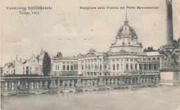 2f.256  TORINO - Esposizione Internazionale 1911 - Padiglione Della Francia Dal Ponte Monumentale - 1911 - Ausstellungen
