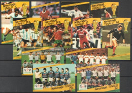 Tuvalu Nanumaga 1986, Football World Cup In Mexico, 12val IMPERFORATED - Tuvalu