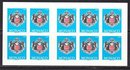 2017 Monaco Coat Of Arms Booklet Carnet  MNH @ BELOW FACE VALUE - Postzegelboekjes