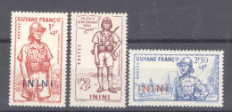 Inini  :  Yv 48-50  * - Unused Stamps