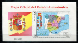 SPANIEN Block 67, Bl.67 Mnh - Landkarte, Map, Carte - SPAIN / ESPAGNE - Blocs & Hojas