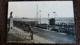 CPA BRIGHTON SUSSEX KINGS ROAD BEACH 1921 - Brighton