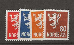 1946 MNH Norway Mi 319-22 Postfris** - Neufs