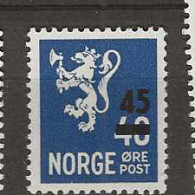 1949 MNH Norway Mi 343 Postfris** - Unused Stamps