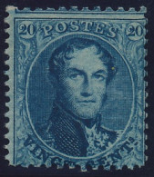 [** SUP] N° 15A, 20c Bleu,  Fraîcheur Postale - Certificat Photo Vanduffel - Cote: 660€ - 1863-1864 Medaillons (13/16)