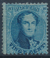 [* SUP] N° 15A, 20c Bleu, Infime Trace - Très Frais - Cote: 240€ - 1863-1864 Medaillen (13/16)