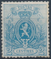 [* SUP] N° 24, 2c Bleu, Excellente Dentelure Et Centrage - Légère Trace. LUXE - Cote: 750€ - 1866-1867 Coat Of Arms