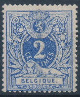 [** SUP] N° 27, 2c Bleu, Joli Centrage (non Compté) - Fraîcheur Postale - Cote: 100€ - 1869-1883 Leopold II