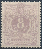 [** SUP] N° 29, 8c Violet, Excellent Centrage - Fraîcheur Postale - Cote: 575€ - 1869-1883 Leopoldo II