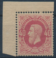 [** SUP] N° 34, 40c Rose-carmin, Fraîcheur Postale Et Coin De Feuille. Excellent Centrage - Certificat Photo Kaiser - Co - 1869-1883 Leopold II