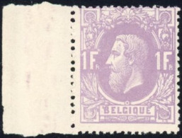 [** SUP] N° 36, 1F Mauve, Fraîcheur Postale Et Bord De Feuille - Certificat Photo De La BLP. Splendide - Cote: 1600€ - 1869-1883 Leopold II