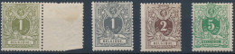 [** SUP] N° 42/45, La Série Complète - Fraîcheur Postale - Cote: 450€ - 1884-1891 Leopoldo II