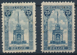 [** SUP] N° 164+164a, Perron - Les 2 Nuances - Cote: 27.5€ - Unused Stamps