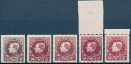 [** SUP] N° 291A/291E, 50F, Les 5 Nuances - Fraîcheur Postale. Lot Splendide - Cote: 2230€ - 1929-1941 Gran Montenez